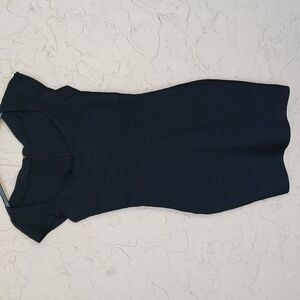 Black Bandage Mini Dress - Fitted Evening Sheath